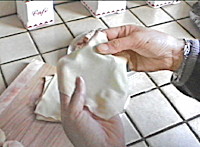 POTAGE DE RAVIOLIS CHINOIS AU PORC HACHE