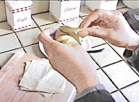 POTAGE DE RAVIOLIS CHINOIS AU PORC HACHE