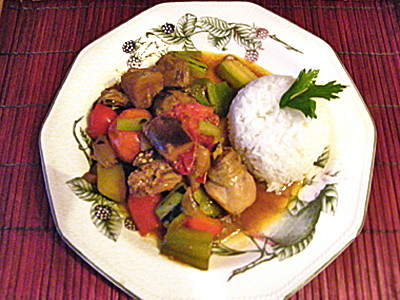 POULET AUX L�GUMES